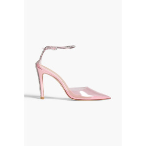 Туфли Glam 100 из ПВХ с кристаллами STUART WEITZMAN, розовый