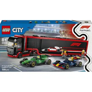 Детский конструктор Lego City F1 F1 Truck With F1 Cars RB20 And AMR24, мультиколор