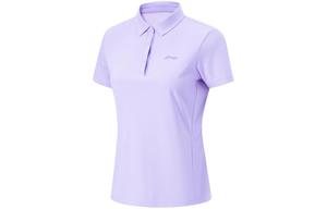 Футболка-поло Fitness Series женская сиренево-фиолетовая Lining