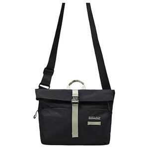 Сумка через плечо из ткани унисекс угольно-чёрная Skechers