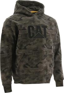 Толстовка мужская Caterpillar с вышитым логотипом CAT спереди, системой управления шнурками S3 и карманом-мешочком, Night Camo