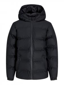 JACK & JONES Junior Стеганая куртка черного цвета