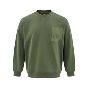 Свитшот мужской CAT, зеленый