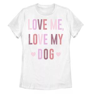 Футболка с рисунком Love My Dog для юниоров