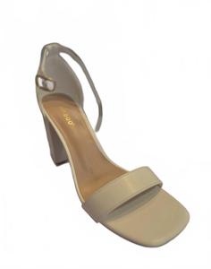 Bamboo Женские туфли на полиуретановом каблуке белого цвета