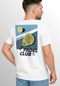 Футболка Neverless BACK PADEL CLUB TENNIS RETRO VINTAGE FASHION TREND, Weiß/White