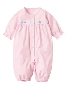 Ромпер с кружевом Familiar, розовый