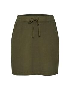 Юбка миди KAFFE CURVE Skirt Cnana, зеленый