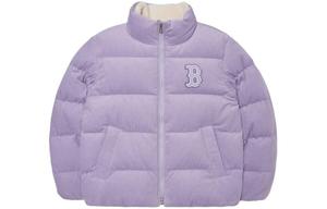 Пуховик унисекс фиолетовый Mlb