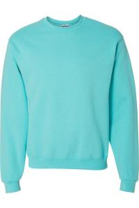 Толстовка с круглым вырезом JERZEES NuBlend, цвет scuba blue