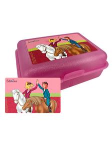 Bibi und Tina Ланчбокс Bibi and Tina с разделителем - лошадки BFF в розовом цвете