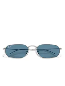 Солнцезащитные очки в геометричной оправе Ray-Ban, серебристый