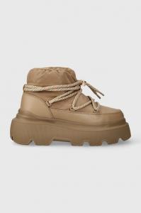 Зимние ботинки женские Inuikii Endurance Puffer на платформе, бежевый