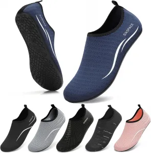 Водные тапочки Sixspace для женщин и мужчин, аква-носки для плавания, душа, пляжа, босиком, бассейна, быстросохнущие, нескользящие, для озера и серфинга, синий