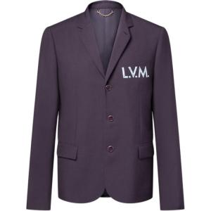 LOUIS VUITTON Пиджак мужской Business Suit темно-фиолетовый серый SS26