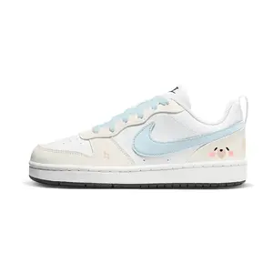 Nike Кроссовки для скейтбординга Court Borough Sea Salt Bear низкие детские Yellow Blue Unisex