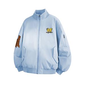 Пуховик Unisex Stand Collar Moderate Puffer Jacket HUANQIU, moonсветло-синий