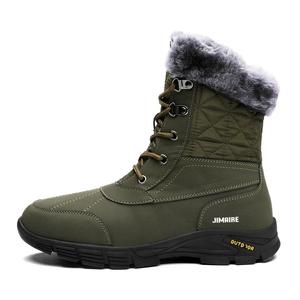 King Jinmai Тёплые армейские зелёные зимние ботинки для мужчин, цвет Army Green