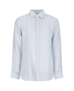 Стильная мужская рубашка с эффектом потертости Lardini, синий