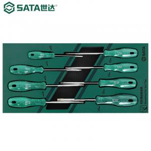 Набор инструментов SATA, плоскогубцы, напильник, плоскогубцы для стопорных колец, молотковая отвертка, набор отверток в форме цветка из 8 предметов 09955A