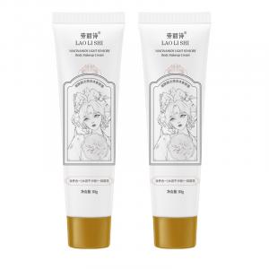 Крем для тела с ниацинамидом и светочувствительной формулой без макияжа для увлажнения и длительного увлажнения LAOLISHI, niacinamide light-sensing body cream*2-80g/bottle