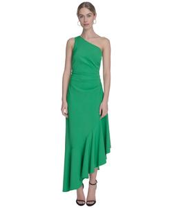 Женское асимметричное платье на одно плечо Eliza J, Green