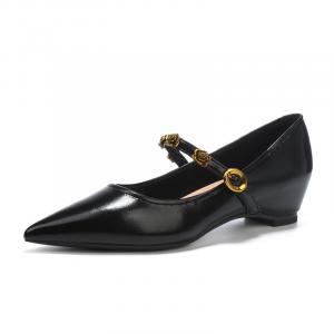 Туфли Мэри Джейн на массивном каблуке для женщин TATAYA, Black