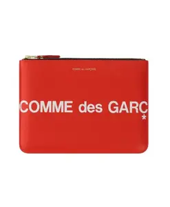 Кошелек из телячьей кожи Comme Des Garã§Ons, красный