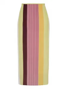 Юбка в полоску со смещенным кроем SIR., желтый