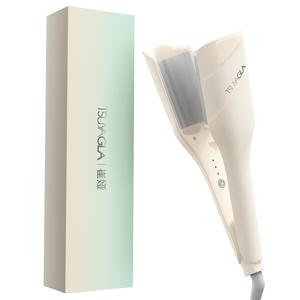 Плойка 36mm Korean Big Wave с отрицательными ионами, щипцы для выпрямления волос Egg Roll, насадка Egg Roll Head T501 TSUYAGLA, белый