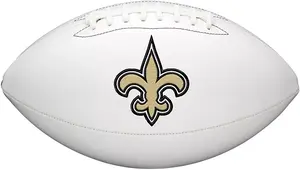 Футбольный мяч Wilson New Orleans Saints Autograph, официальный размер 11 дюймов