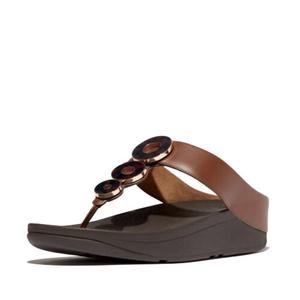 Women's Fino Resin Toe Post Sandal In Rich Brown Fitflop