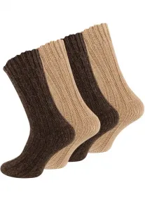 4 пары носков унисекс Cotton Prime, Braun
