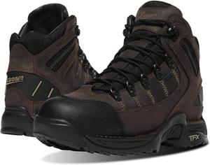 Мужские водонепроницаемые походные ботинки Danner 453 5.5 - верх из нубука, дышащая подкладка Gore-Tex, защитный мысок и подошва TFX с повышенным сцеплением, коричневый