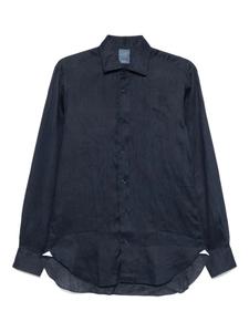 Льняная рубашка Barba, синий