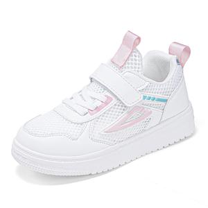 Износостойкие, дышащие, нескользящие, низкие детские кроссовки для повседневной жизни RHOBESAM, белый/розовый