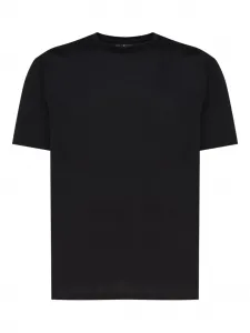 Футболка с закругленным воротником John Galliano, черный