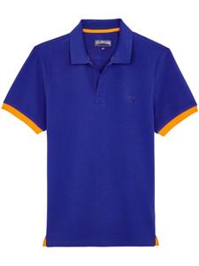 Рубашка поло с вышивкой Vilebrequin, синий