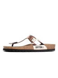 Сандалии с т-образным ремешком Bayton T-Bar Sandals Mercure, цвет rose gold