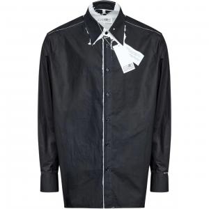 Рубашка с контрастной строчкой MM6 Maison Margiela, черный