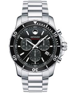 Мужские часы для дайвинга со стальным браслетом и швейцарским хронографом серии 800 Performance, 42 мм Movado