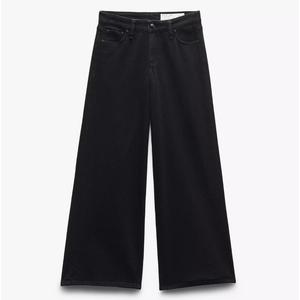 Женские джинсы Rag & Bone Aiden с низкой посадкой и широкими штанинами, черные