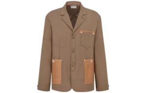 Ежеквартальные новинки Куртка мужская коричневая Dior, коричневый