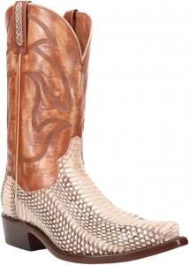Мужские вестерн-сапоги Dan Post Exotic Cobra с заостренным носком - Dps1106, Natural