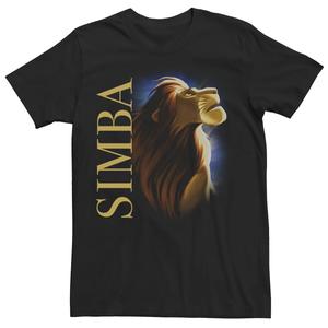 Мужская футболка с портретом The Lion King Simba Glow Disney