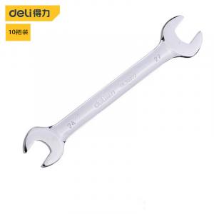 Deli Deli Зеркальный двусторонний ключ на 10 предметов хромованадиевая сталь 10х12мм DL33310