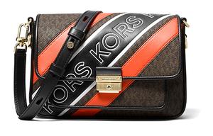 Сумка кроссбод Bradshaw из коровьей кожи, средняя наплечная сумка женская разноцветная MICHAEL KORS