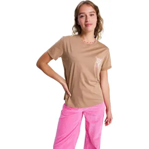 Футболка для женщин Oceanregular Poster Roxy, коричневый