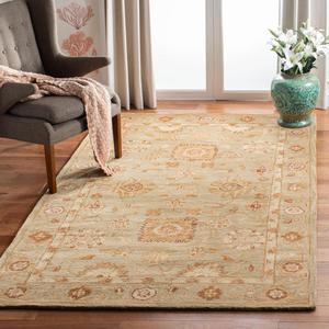 Ковер SAFAVIEH, 153 x 244 см, Anatolia Collection - Sage & Sage, ручной работы традиционный восточный из шерсти, идеально подходит для помещений с высокой проходимостью в гостиной, спальне (AN556K)