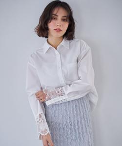 Рубашка с кружевными манжетами Noela, цвет Off White